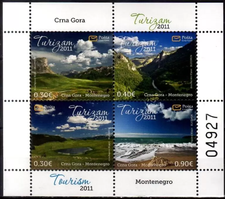 Montenegro year 2011 Tourism Landscape MNH