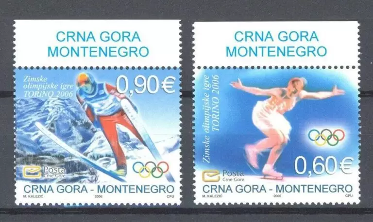 Montenegro year 2006 stamps Winter Olympic Games Torino full set MNH**