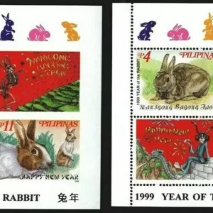 Philippines 1998 Fauna – Year of the Rabbit