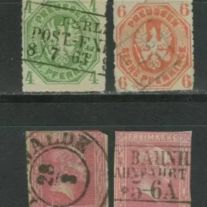 Preussen year 1858/61 Used stamps