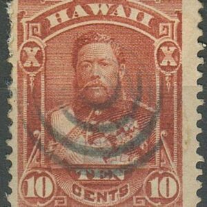 United States Hawaii year 1884 10 Cent Used stamp