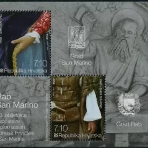 San Marino – Croatia 2012 Diplomatic Missions S/S Joint Issue MNH stamps