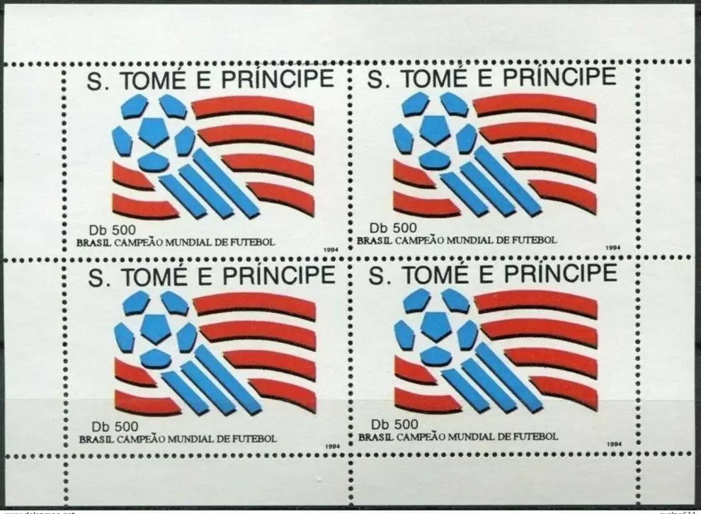 Sao Tome and Principe 1994 Football World Cup Mint never hinged postage stamps