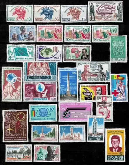 Senegal year 1960/1970 stamps MNH lot