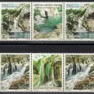 Serbia 2011 European Nature Protection Europa Waterfalls MNH