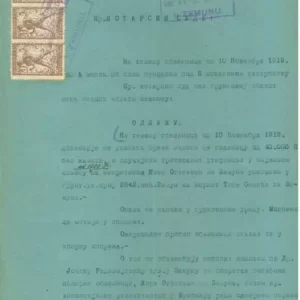 SHS – Slovenia – Chainbreakers 1919 Court document