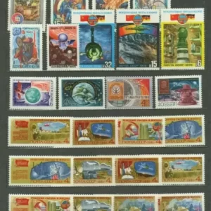 Soviet Union 1970 / 1990 Space postage stamps