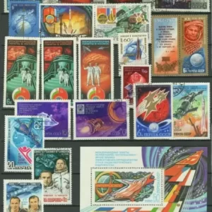 Soviet Union postage stamps Space