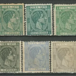 Spanish Cuba 1877/79 Newspaper stamps / complete set