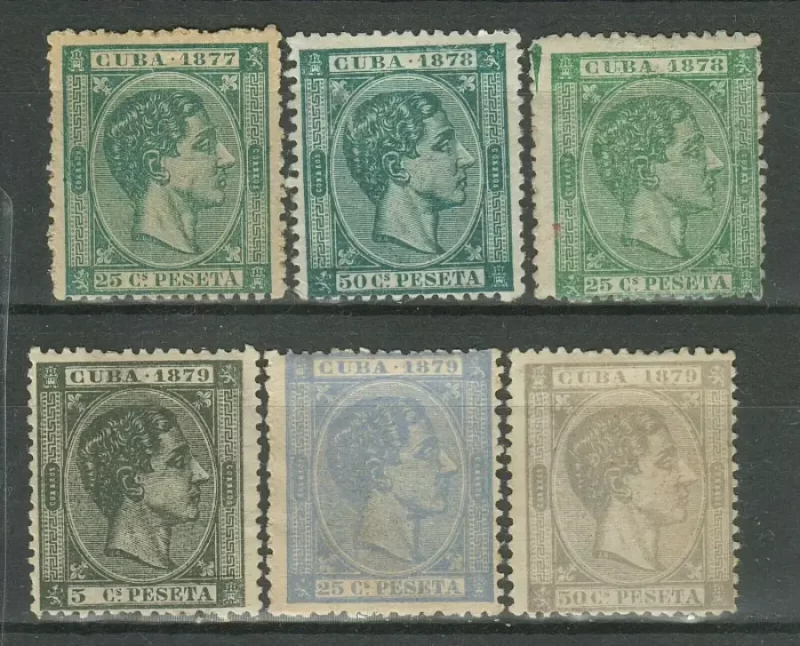 Spanish Cuba 1877/79 Newspaper stamps / complete set