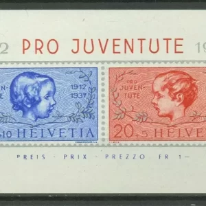 Switzerland Pro Juventute 1937 Block