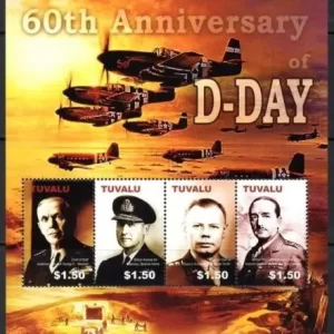 Tuvalu 2005 60th Anniversary of D-Day MNH stamps