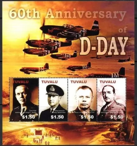 Tuvalu 2005 60th Anniversary of D-Day MNH stamps