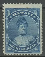 United States – Hawaii 1882 1 Cent Princess Likelike MH