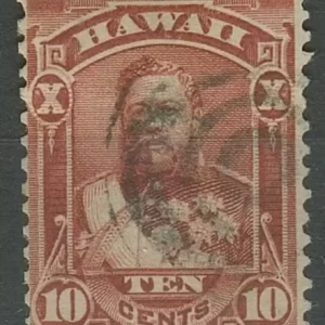 United States – Hawaii 1884 10 Cent Used postage stamp