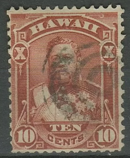 United States – Hawaii 1884 10 Cent Used postage stamp