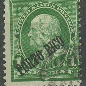 US Possession Puerto Rico stamp 1 cent issue of 1899 Used