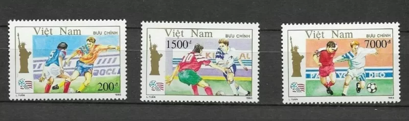 Vietnam 1994 Football – World championship USA set MNH stamps