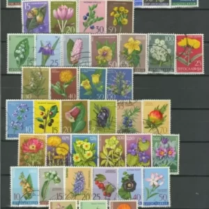 Yugoslavia 1960/1985 Flowers lot Used postage stamps