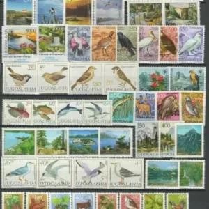 Yugoslavia 1980/90 Birds and nature MNH stamps