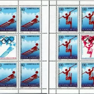 Yugoslavia 1992 Sport – Albertville Winter Olympic Games, Skiing MNH