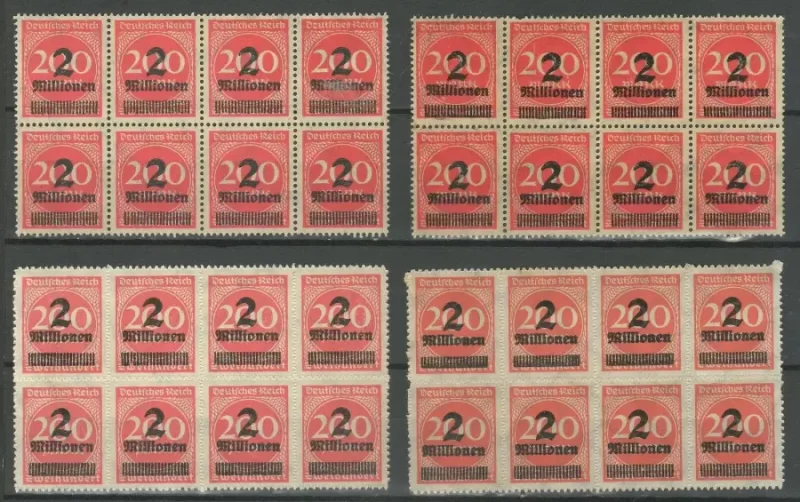 Germany Weimar Republic year 1923 stamps 2m/200 mark MNH(**)