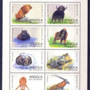 Angola year 1998 stamps Wild Animals full set ☀ MNH**