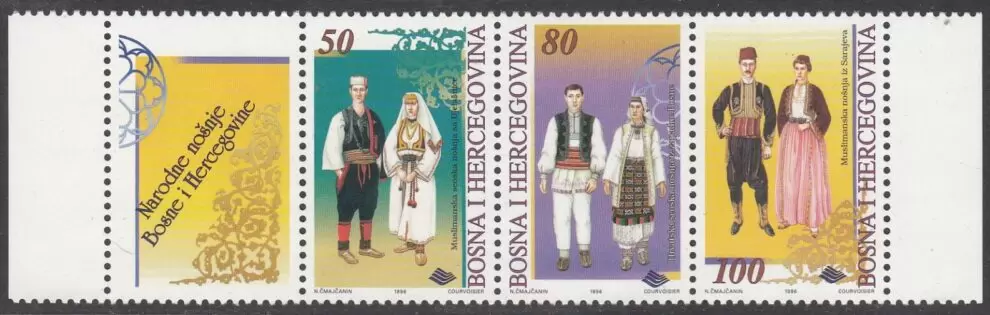 Bosnia 1996 Costumes culture complete strip