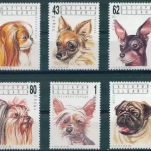 Bulgaria 1989 Fauna – Animals Dogs stamps set