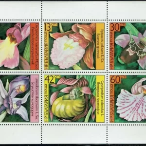 Bulgaria 1986 Flora – Flowers orchids stamps set