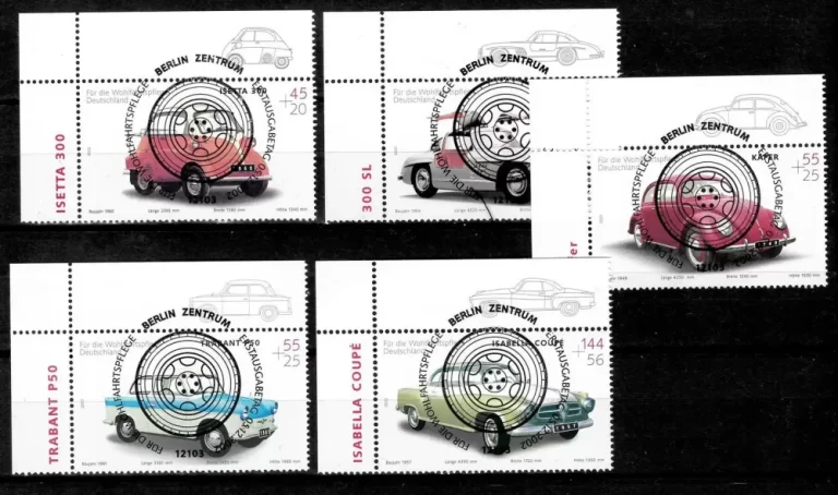 Germany stamps 2002 Old timer Cars set First day issue