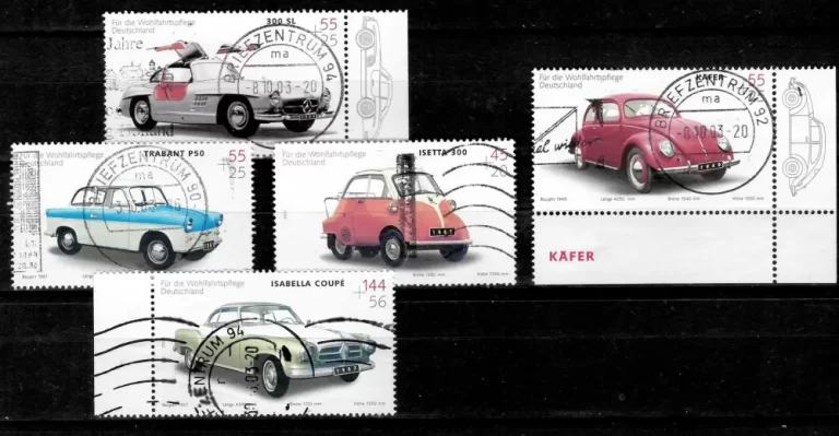 Germany stamps 2002 Old timer Cars set First day issue