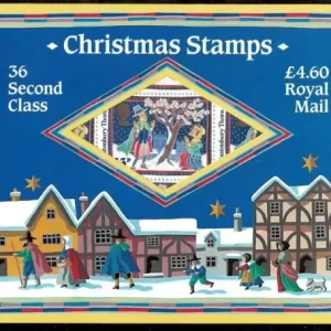 Great Britain 1986 Christmas sheet of 36 stamps in folder MNH