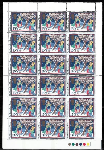 Great Britain 1986 Christmas sheet of 36 stamps in folder MNH