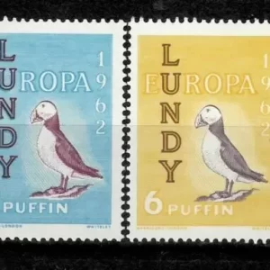 Great Britain Local Lundy 1954 Fauna – Birds Penguins stamps set