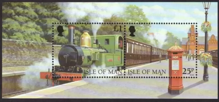 Isle of Man 1998 stamps Trains, Railways, Steam Locomotives MNH