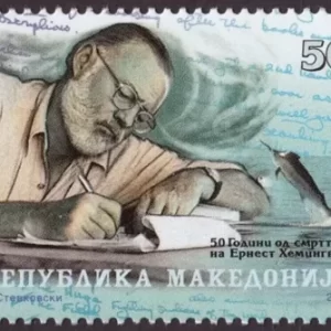 Macedonia 2011 Ernest Hemingway Writer stamp