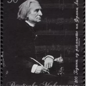 Macedonia 2011 Franz Liszt Composer Pianist stamp