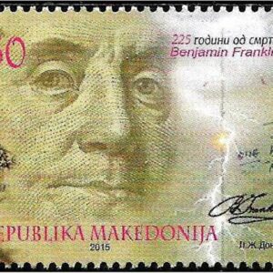 Macedonia 2015 stamp Benjamin Franklin New MNH