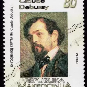 Macedonia 2018 Music Famous composers Claude Debussy stamp