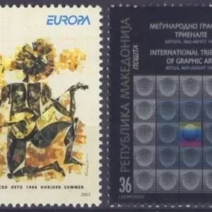 Macedonia year 2003 stamps Europa CEPT Posters