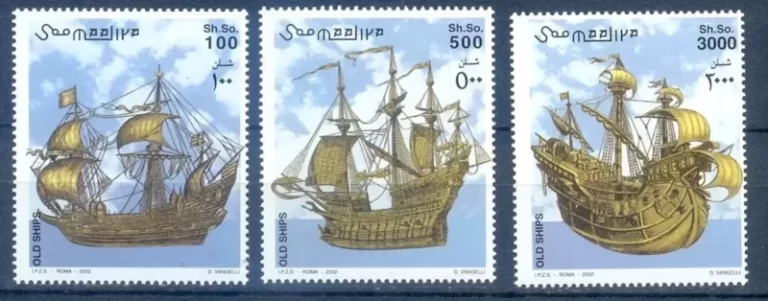 Somalia year 2002 Ships stamp