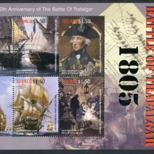 Tuvalu 2005 Battle of Trafalgar / Nelson stamps