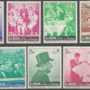 Ajman year 1967 stamps John F. Kennedy set MNH