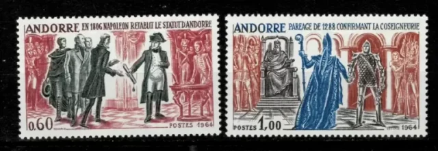 Andorra French 1964 stamps Historical events