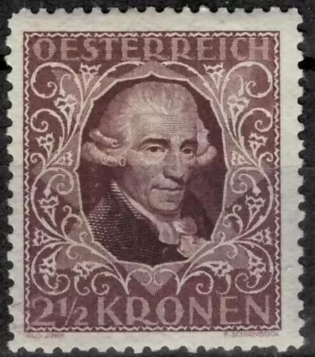 Austria 1922 Music Famous composers stamp