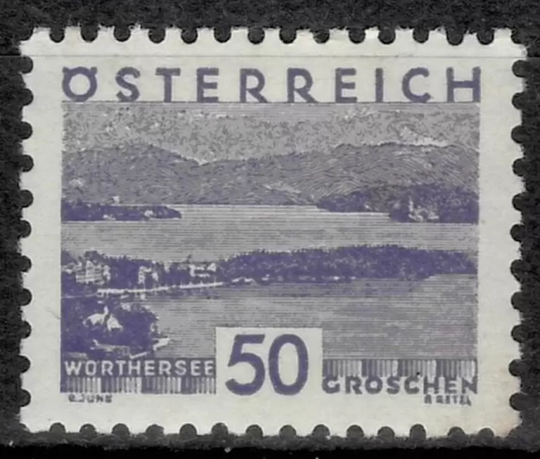 Austria 1932 50g Landscapes MH stamp