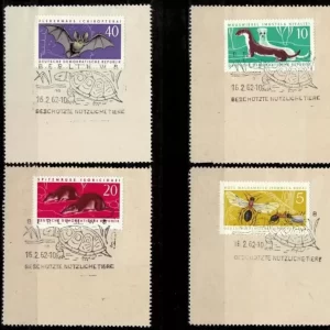 DDR 1962 Protected Animals First day cancel