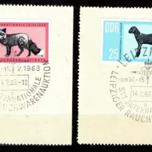 DDR 1963 Animals International Fur Auction in Liepzig First day cancel