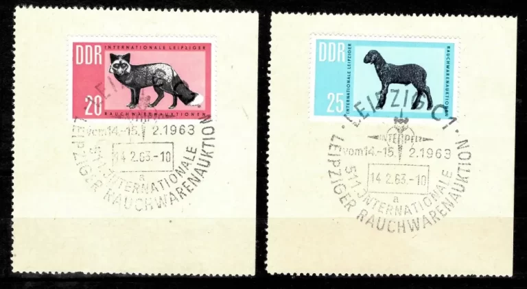 DDR 1963 Animals International Fur Auction in Liepzig First day cancel